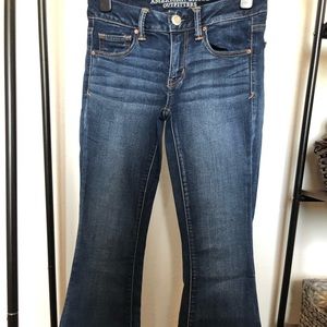 Fit & Flare Bootleg Denim Jeans